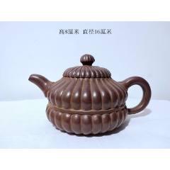 中国宜與紫砂（百福献寿）方壶（王粉军製） 王粉军名家原矿手工双面浮雕龙凤呈祥四方壶_紫砂壶_炳煌堂【7788旧书网】