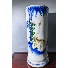 清代青花双喜杯全品_青花瓷_去山区收垃圾【7788旧书网】