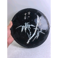 创汇时期铜胎堆朱剔红花瓶一个带原标签红牡丹花手工雕刻_旧漆器_天雅