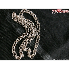 古董首饰】闻德评级晚清麒麟送子银挂饰重49.5克银质老银，麒麟童子造型