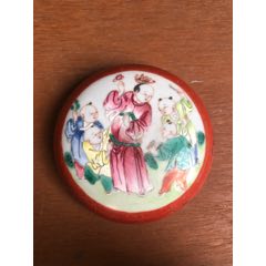 光绪青花福禄寿三星高足盘_旧瓷器_清茗叙瓷丶【7788旧书网】