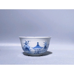 古玩旧藏清代康熙青花人物罐-青花瓷-7788红宝书