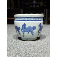青花花鸟纹观音瓶_青花瓷_吴越瓷器商店【7788旧书网】