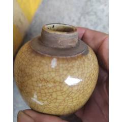 老钧窑青釉开片水滴砚滴_水盂/砚滴_永一利【7788红宝书】
