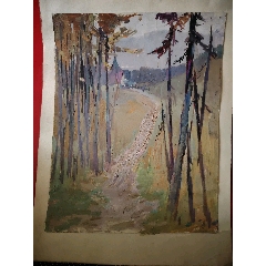 80年代大连风景小油画5张！_油画原画_大连小滕【7788旧书网】
