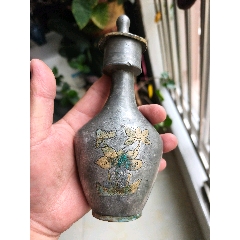 潮邑永顺老店点铜真料锡六方茶叶罐_锡壶/锡器_老坛陈酿【7788万花筒】