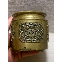 乾隆，景泰蓝铜鎏金熏香炉_铜炉_古玩世家收藏【7788旧书网】
