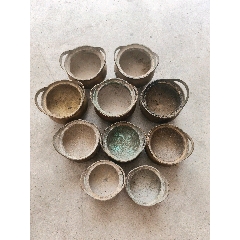 古董铜酒精炉三只黄铜煮茶炉纯铜便携炉具酒精加热炉_铜炉_苏鲁铜器古玩