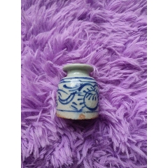 清代咸丰时期「福禄寿三星」青花杯_青花瓷_玩古怡情【7788旧书网】