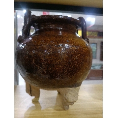 江豆红一把抓茶水壶_酱釉瓷/紫金釉_茗古屋【7788旧书网】