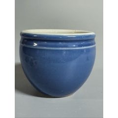 霁蓝釉笔同_蓝釉瓷_明清古玩糖糖【7788红宝书】