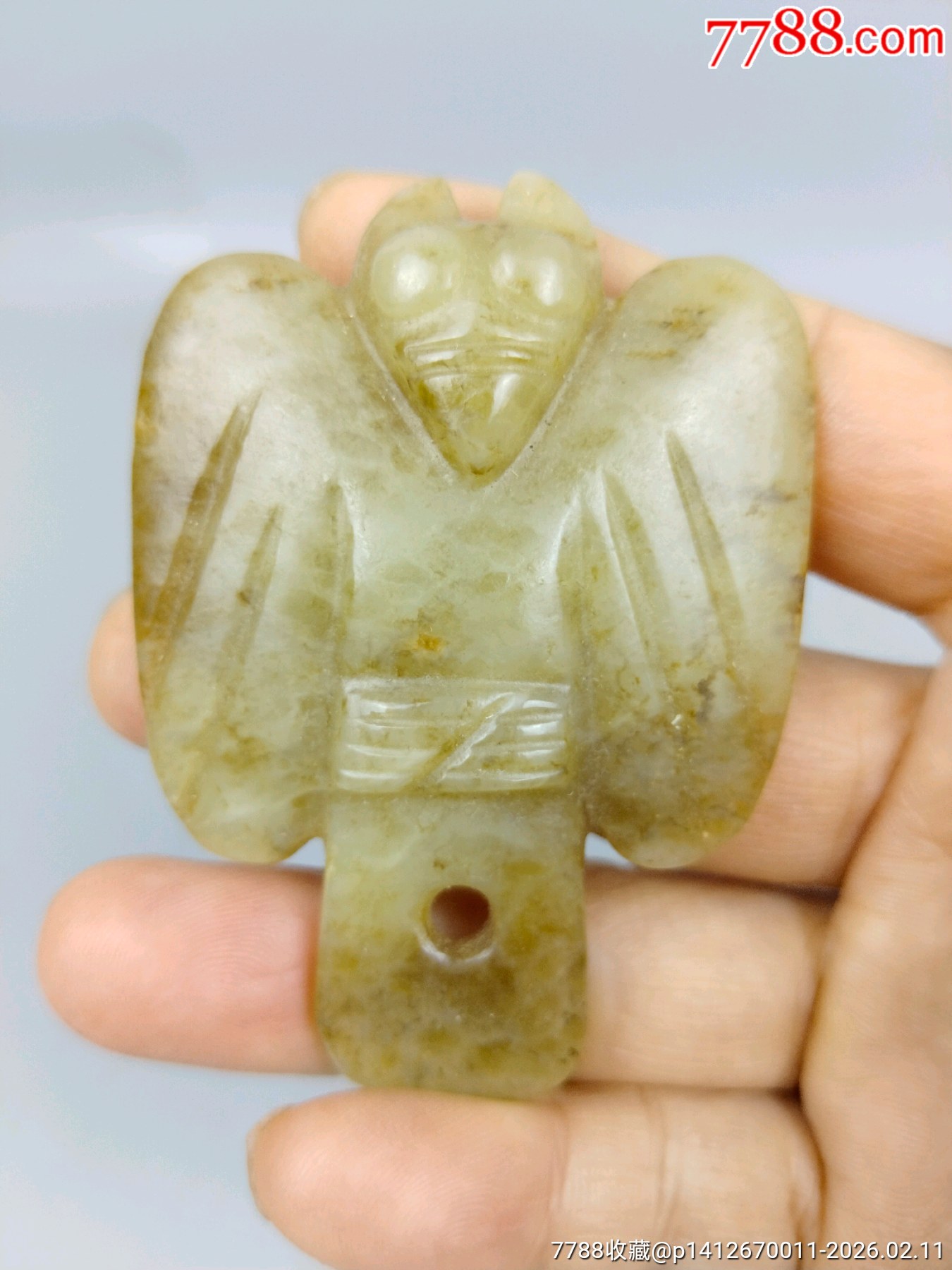 老玉器，和田玉玉梟_價(jià)格239元_第1張_7788商城__七七八八商品交易平臺(tái)(7788.com)