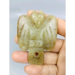 老玉器，和田玉玉梟