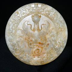 和田青白玉双面精雕福在眼前清代佩饰-和田玉-7788红宝书