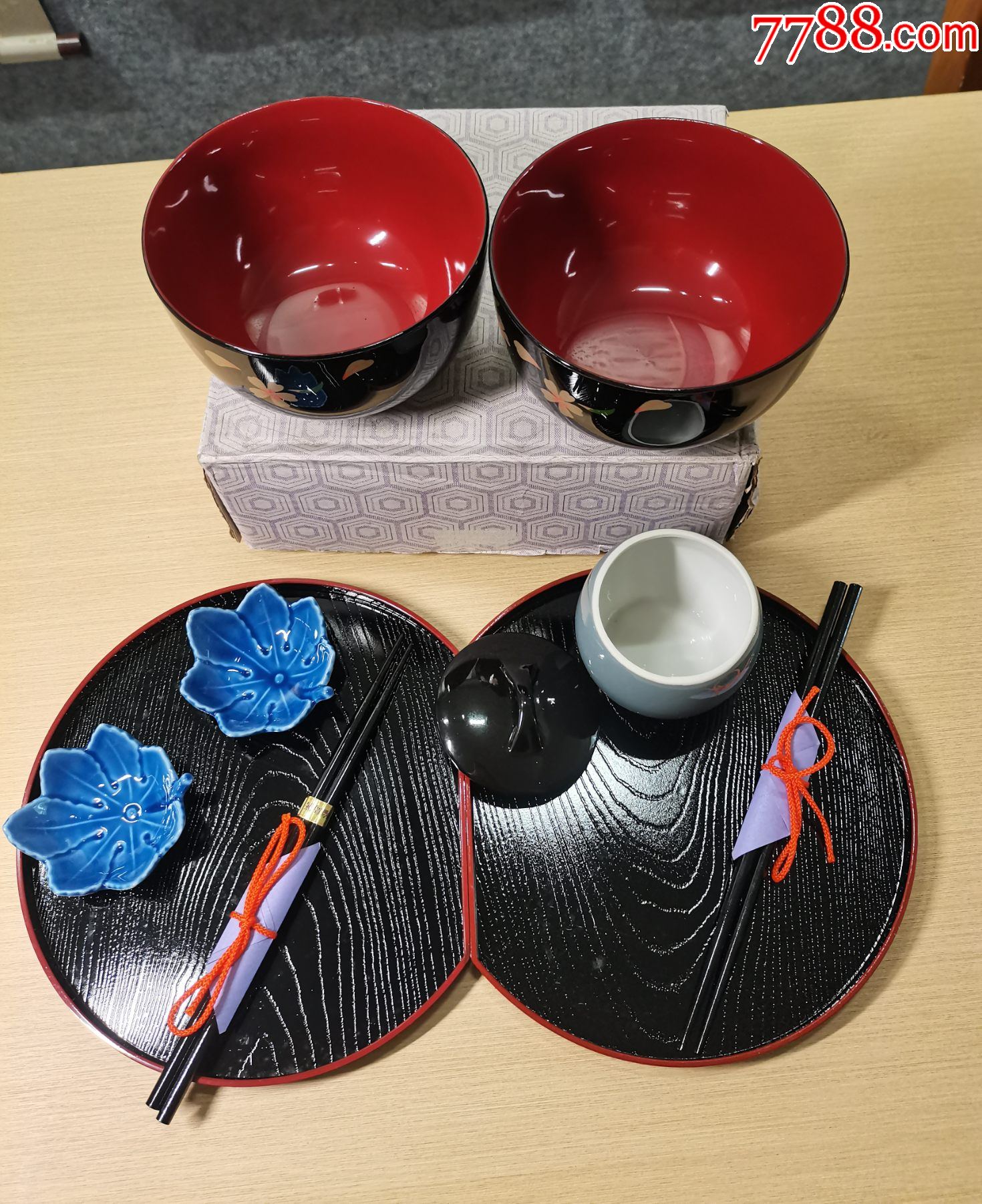 回流輪島涂樹脂漆器食具套裝（9件套，全新全品）_價格98元_第4張_7788商城__七七八八商品交易平臺(7788.com)