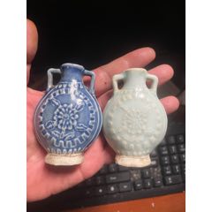 莲花花鸟鼻烟壶_旧鼻烟壶_玉香亭【7788红宝书】