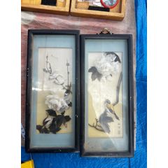中国羽毛画 70-80年代手工拼贴羽毛挂画_羽毛画_久昌红藏宝斋【7788红宝书】