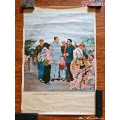 50年代杨柳青木版年画赵云截江夺阿斗_宣传画_红色纸品行【7788红宝书】