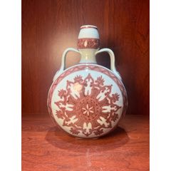 青花缠枝花卉四方瓷砚_青花瓷_东收西藏阁【7788红宝书】