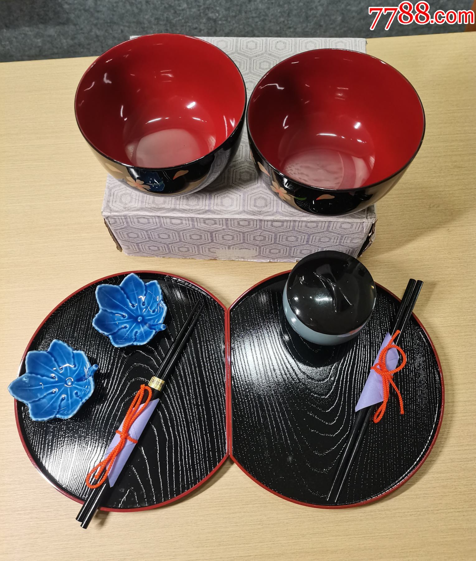 回流輪島涂樹脂漆器食具套裝（9件套，全新全品）_價格98元_第2張_7788商城__七七八八商品交易平臺(7788.com)