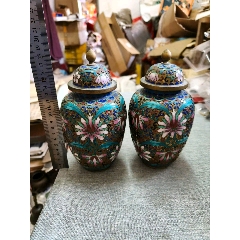 旧藏铜鎏金景泰蓝缠枝花卉高足盘_景泰蓝/珐琅_图片欣赏_收藏价格_7788