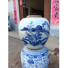 清代中期青花香炉_青花瓷_缘古斋斋【7788旧书网】