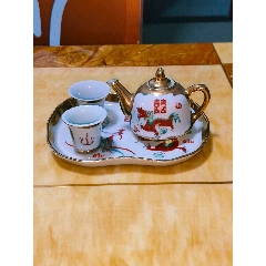 景德镇瓷厂作粉彩骏马图碗13.5*36_旧瓷器_锦灰堆【7788旧书网】