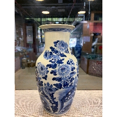清中晚期双龙戏珠青花筒式香炉_青花瓷_东瓯万宝斋【7788旧书网】