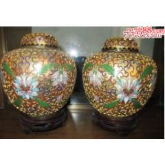 日本传统工艺｜七宝烧｜铜胎烧珐琅｜托盘茶盘｜个人闲置｜瑕疵品_其他