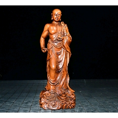 八、九十年代鸡翅木关公木雕像_木佛像/人像_老货古玩店【7788旧书网】