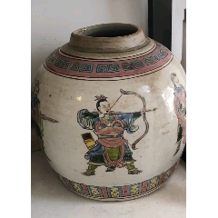 大清康熙年制款墨地五彩方瓶_旧瓷器_福州林氏古玩店【7788红宝书】