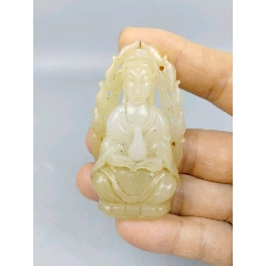 和田玉觀音，