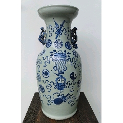 明代三足青花香炉，明清瓷器收藏，精致的兽头足，青花发色沉稳，包浆已