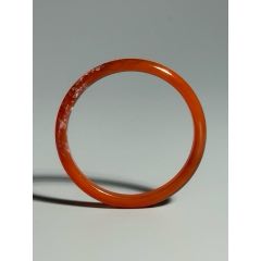 唐黄绿双色玛瑙圆珠，全品，直径1.8厘米，500元-玛瑙-7788红宝书
