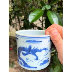 青花山水人物罐_青花瓷_乡下寻宝人壹店【7788旧书网】
