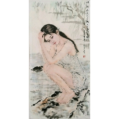 聂秀功老师绘画诸葛亮_人物国画原作_琨琨书店【7788旧书网】