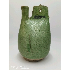 早期釉变绿陶青蛙笔洗_绿陶_怀旧时光古玩店【7788旧书网】