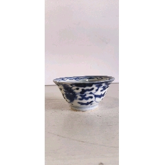 清代青花山水人物香炉-青花瓷-7788旧书网