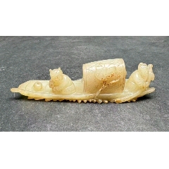 明清老玉和田玉四龙玉佩_和田玉_藏珍古玩【7788红宝书】