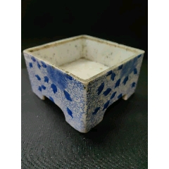 解放初哥窑松竹山水纹青花笔架（残品）_青花瓷_东瓯万宝斋【7788旧书网】