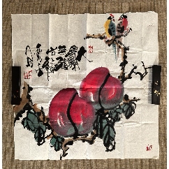 四尺无款牡丹画原作_花鸟国画原作_邮来邮往【7788旧书网】
