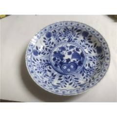 清代青花瓷质圆砚台-青花瓷-7788红宝书