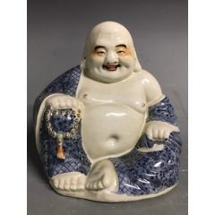 福建会馆游长子造粉彩福禄寿三星瓷塑_雕塑瓷/瓷雕_东来号【7788旧书网】
