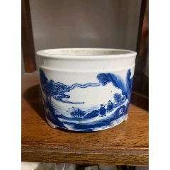 青花【缠枝莲纹罐】（有冲线）_青花瓷_路旁小店欢迎您【7788红宝书】