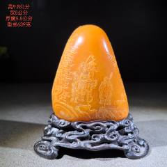寿山黄金皮田黄石印章_寿山石_一眼货【7788奇石收藏】