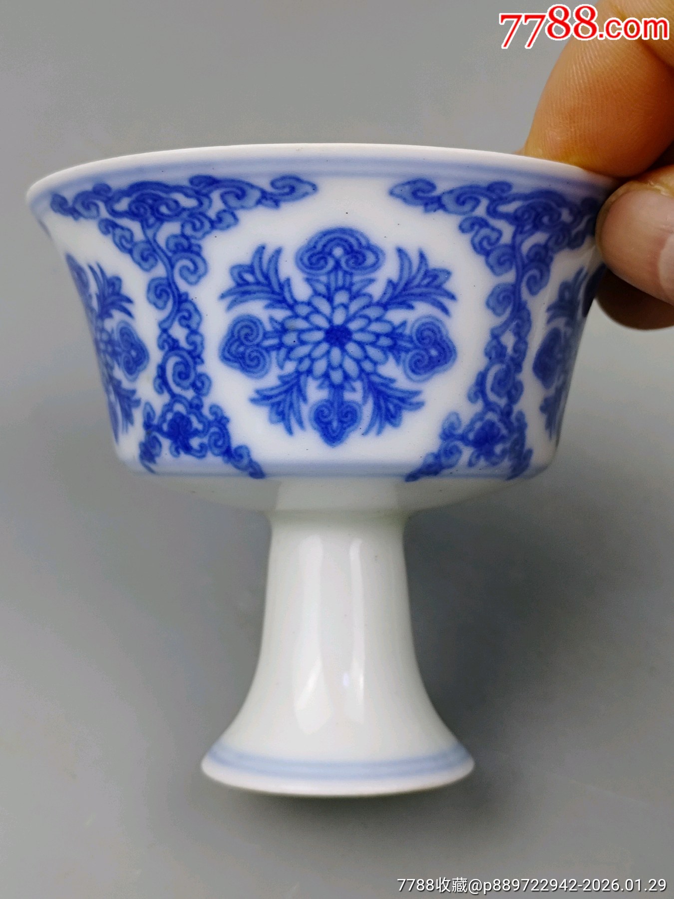 成化瓷器青花高足杯，_價(jià)格169元_第3張_7788商城__七七八八商品交易平臺(tái)(7788.com)