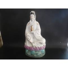 福建会馆游长子造粉彩福禄寿三星瓷塑_雕塑瓷/瓷雕_东来号【7788旧书网】