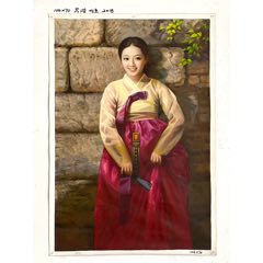 油画家冯京葆画于1798年手绘《老人肖像》高37X26.3厘米_油画原画_马氏