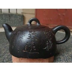 江建祥紫砂壶一套20x11cm，品相如图包老包手工很有收藏价值。_紫砂壶_