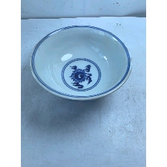 清代青花釉里红鱼盘_青花瓷_镇江古玩【7788旧书网】